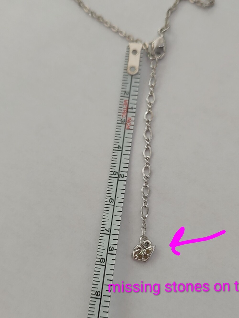 Swarovski Heart Lock & Key Necklace - Picture 6 of 7